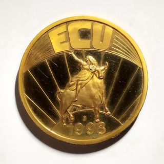 Medalla Francia Europa 1 Ecu 1998