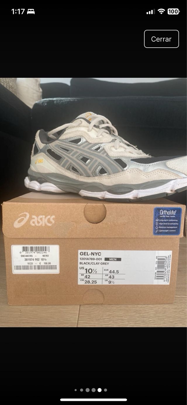 Zapatillas Asics 1201A789 Talla 44.5