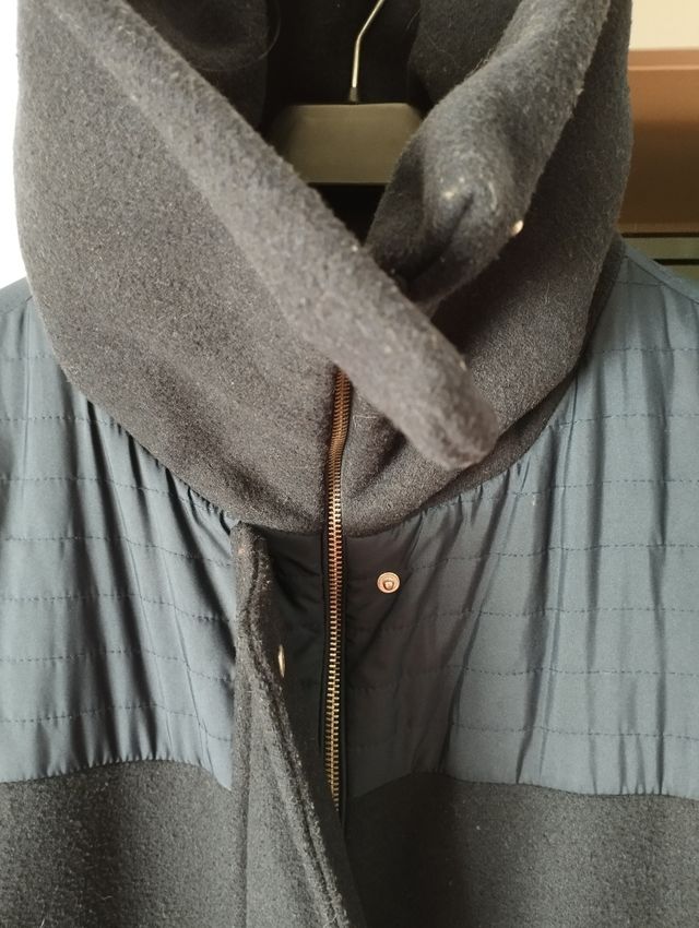 Abrigo azul marino reversible