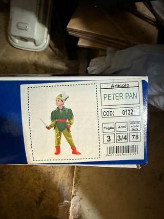 Costume di carnevale peter pan