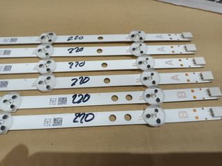 TOSHIBA 49L2863DG,  KIT 6 TIRAS LED (ref.220)