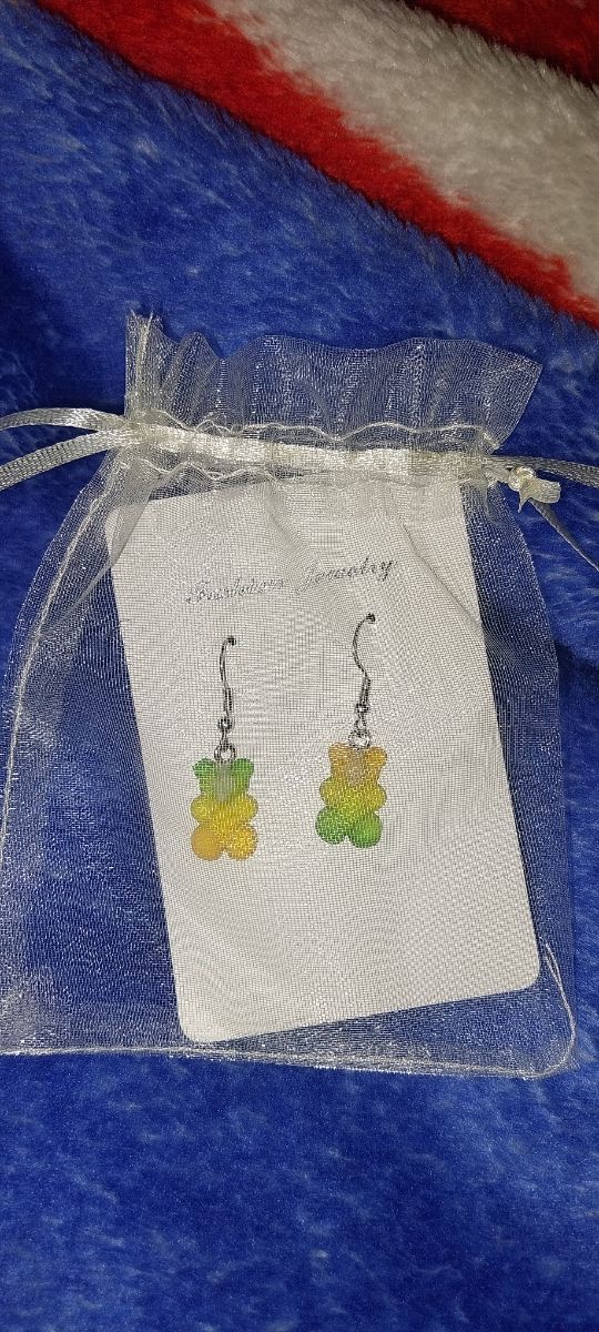 Pendientes osito gominola