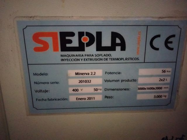 Sopladora PET SIEPLA MINERVA 2.2