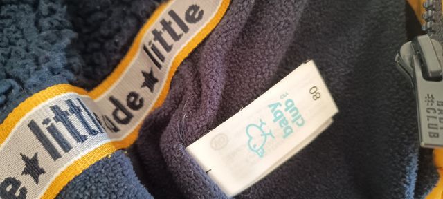 Piumino giallo taglia 80 per bambini