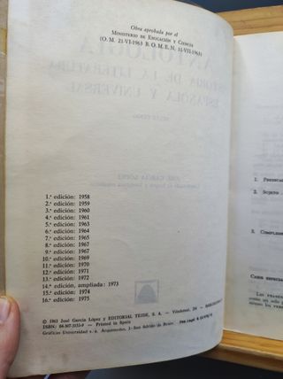 Historia Literatura Española y Universal Teide 6