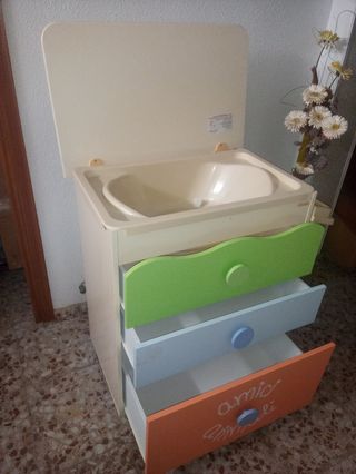Mueble bañera bebe