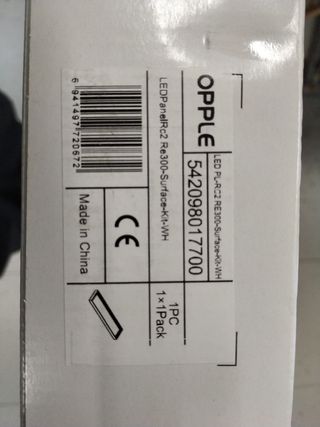 Panel LED de 30*120 más marco de superficie