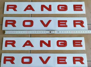 Coppia 2 scritte Range Rover anteriore posteriore