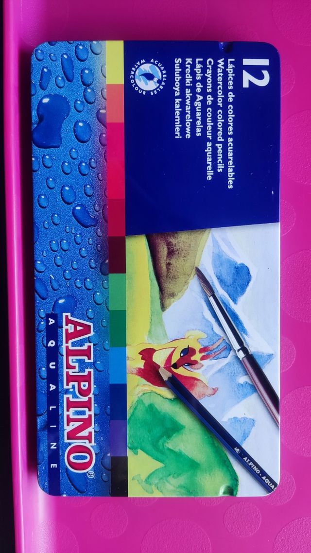12 lápices de colores acuarelables