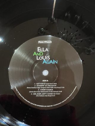 Ella fitzgerald e luis armstrong raccolta vinili