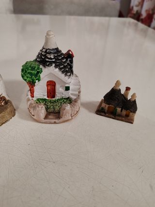 Statue vintage trulli in ceramica 