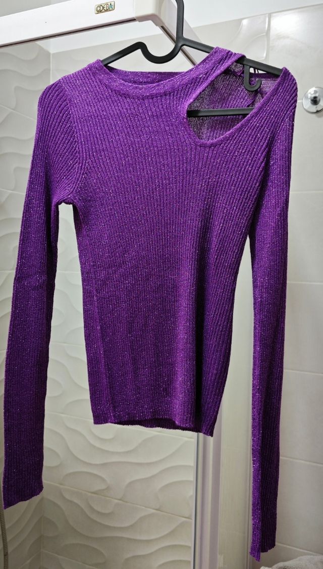 Jersey de punto fino con brillito