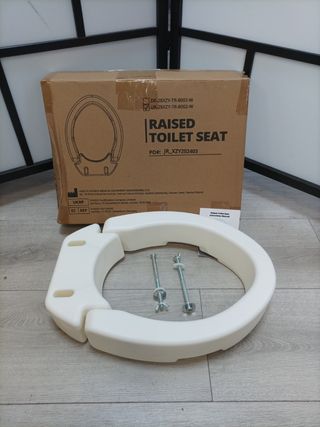 Asiento de inodoro elevado sin tapa 10cm - NUEVO