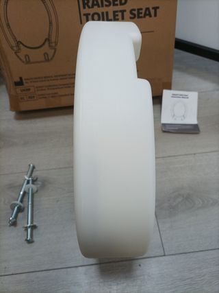 Asiento de inodoro elevado sin tapa 10cm - NUEVO