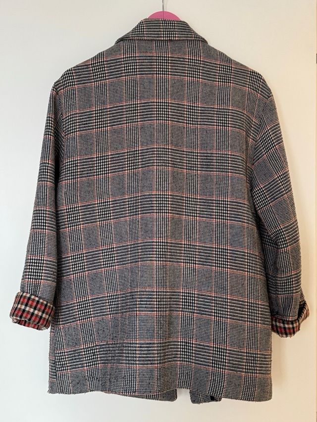 Blazer cuadros zara