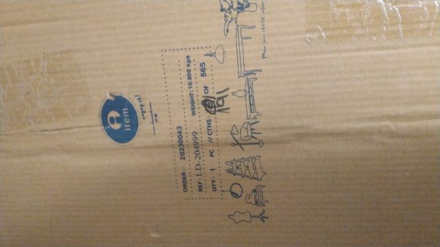 Espejo decorativo grande de madera de mango macizo