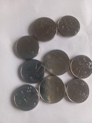 Monete italia 50-100 lire 1990-95