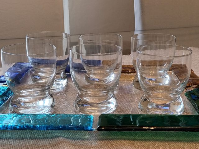 Set 6 bicchieri vetro nuovi