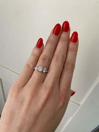 Anillo Pandora 3 diamantes