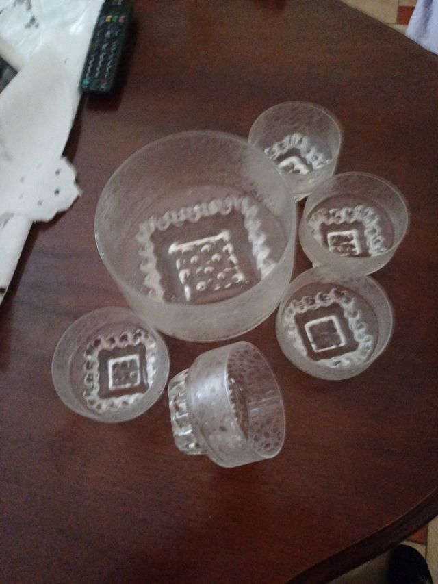 Servizio macedonia..cristallo vintage