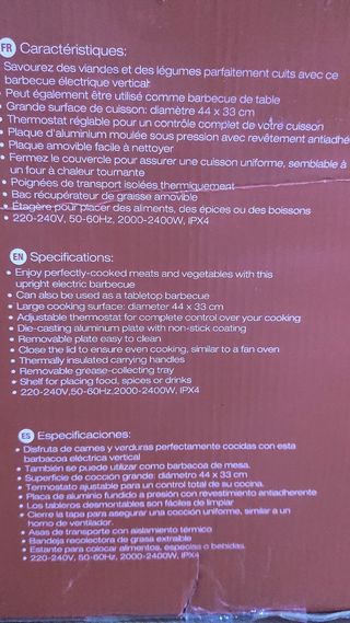 Barbacoa Eléctrica SENYA  2 en 1
