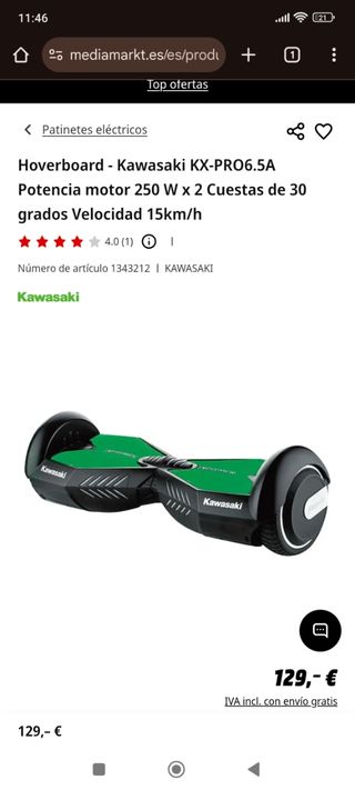 Hoverboard Kawasaki