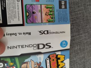 Caja Mario VS donkey Kong 2 de Nintendo ds.
