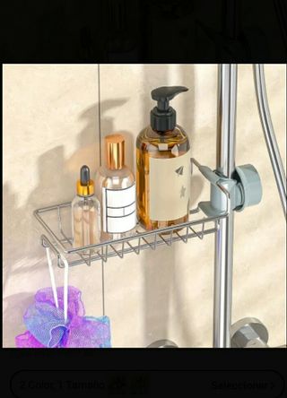 Estante metalico de ducha para baño