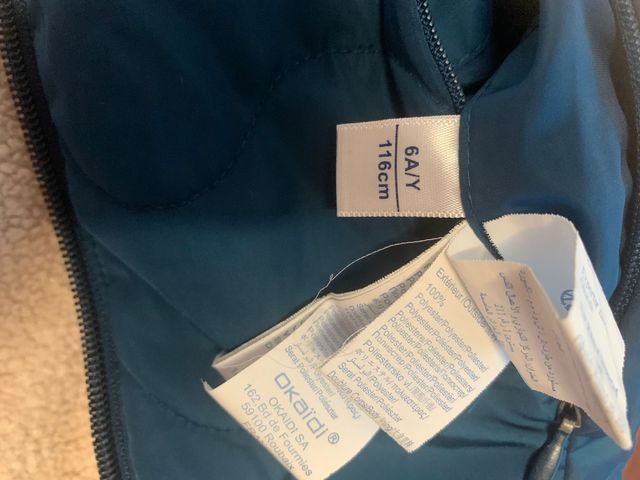 Giacchetta reversibile in pile Okaidi 6 anni