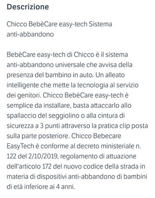 Antiabbandono auto