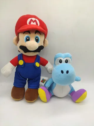 Lote Super Mario Yoshi azul peluches Nintendo