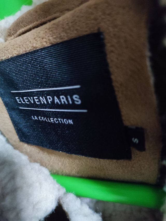 Abrigo marrón borreguito Eleven Paris