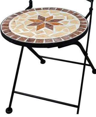 JUEGO 'BISTRÓ' MESA y PAREJA SILLAS PLEGABLES