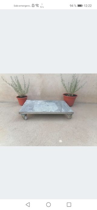 Plataforma con ruedas para cargar 