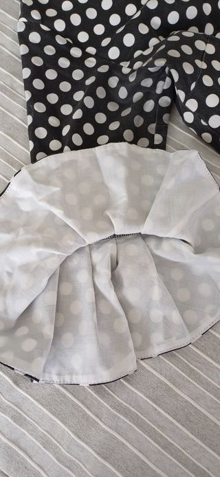 Traje flamenca lunares negro y blanco