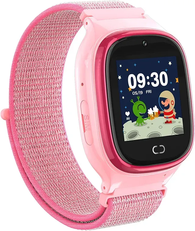 Smartwatch con chiamate, in rosa.