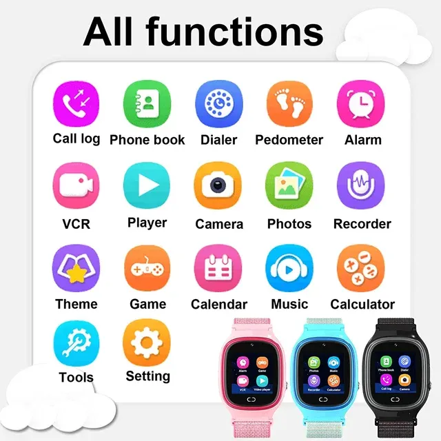 Smartwatch con chiamate, in rosa.