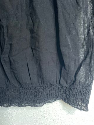 Camisa negra transparente