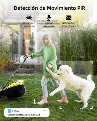 NUASI 4G Cámara Vigilancia Exterior solar 4G