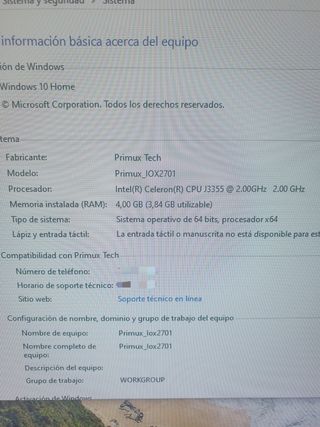 Pantalla tipo Pc