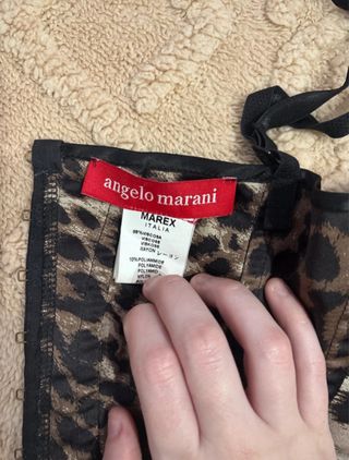 Top corse angelo marani leopardo