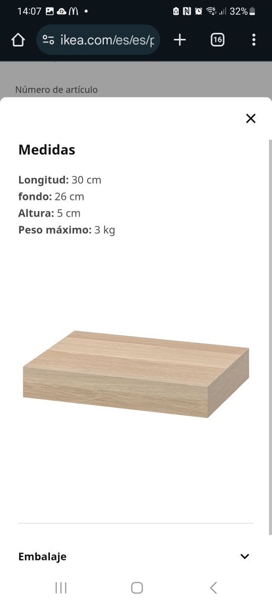 Estantería LACK 30x26