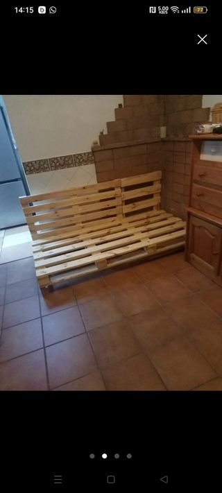 Sofá cama de madera
