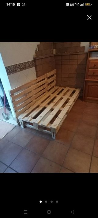 Sofá cama de madera