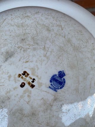 Plato en loza inglés Milton