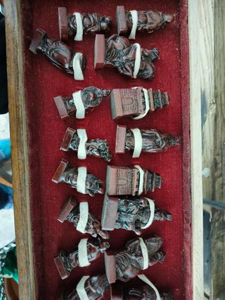 Ajedrez chino antiguo vintage