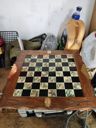 Ajedrez chino antiguo vintage