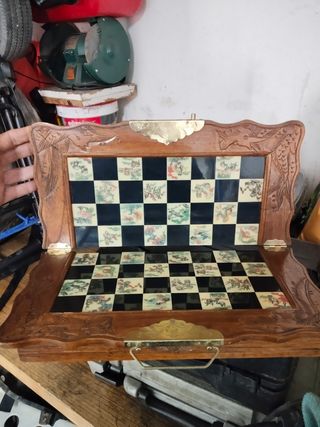 Ajedrez chino antiguo vintage