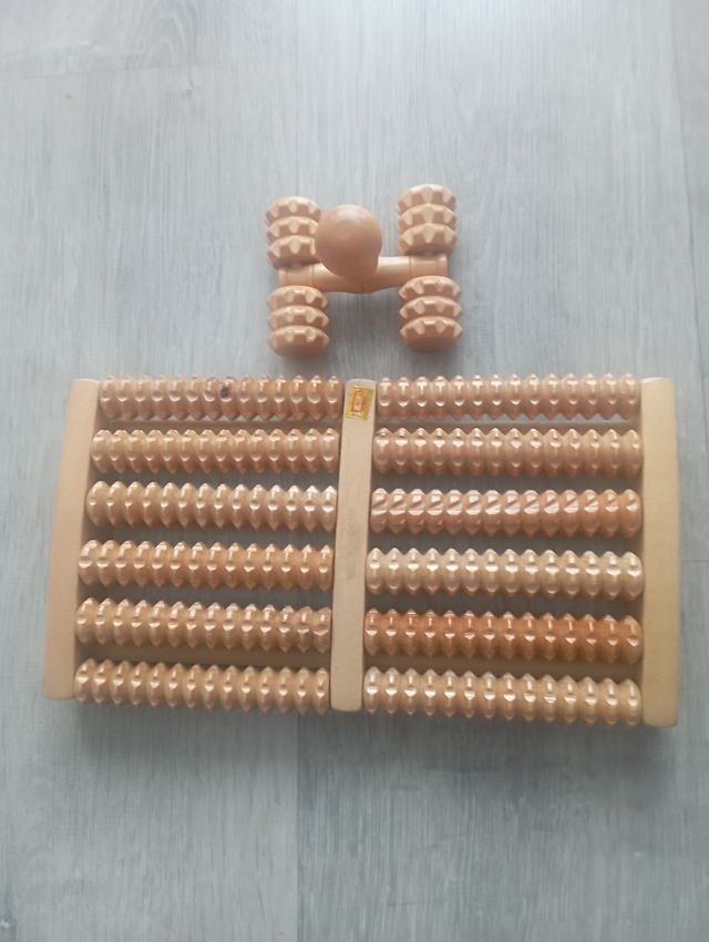 2 Masajeadores de pies bambú