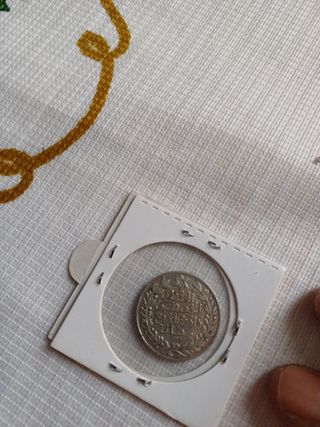 Moneda de plata qurto real maruecos 1911